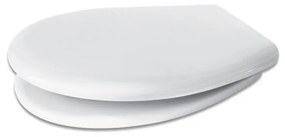 Sedile wc compatibile per sanitari Roca serie Polo in termoindurente bianco