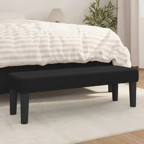 Panca Nera 100x30x30 Cm İn Tessuto /