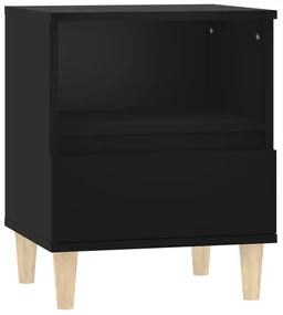 Comodino nero 40x35x50 cm