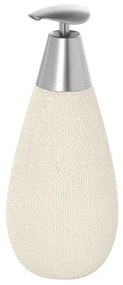 Dispenser Sapone Liquido in Ceramica Bianco gusto etnico Safari