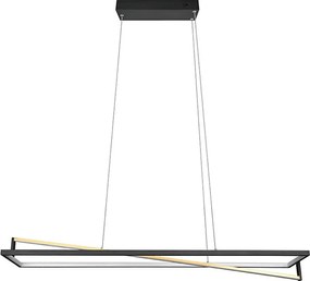 Trio - Lampadario LED dimmerabile a sospensione EDGE LED/35W/230V 2300/3000/4000K nero