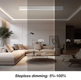 Immax NEO 07259L - Luce LED dimmerabile LUNGO 38W/230V Wi-Fi Tuya bianco + +TC