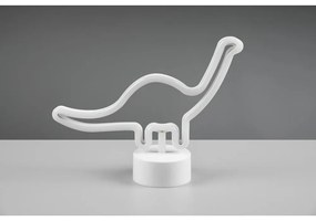 Lampada da tavolo a LED bianca (altezza 20 cm) Bronto - Reality