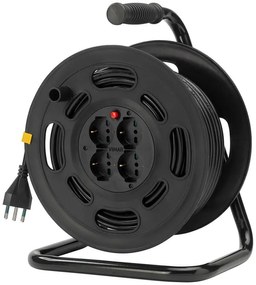 Avvolgicavo VIMAR 45m cavo H05VV-F 3G1 mm² 4 prese, presa schuko spina Schuko per giardinaggio