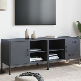 Mobili Tv 2pz Antracite 68x39x50,5 Cm İn Acciaio /