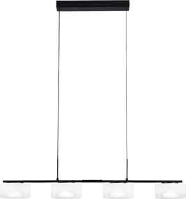 Lampadario LED glamour LED-EMILY-S4 nero 2200 lumen, LUCE AMBIENTE DESIGN