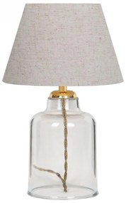 Lampada da tavolo AYD 1xE27/40W/230V crema/trasparente