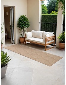 Passatoia da interno ed esterno beige/avorio 80x250 cm Duet Liora – NORTHRUGS