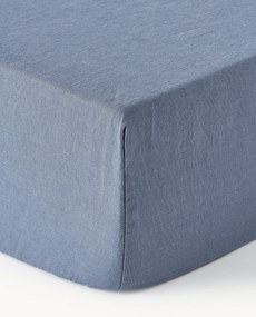 Lenzuolo con angoli boxspring in lino lavato Airy