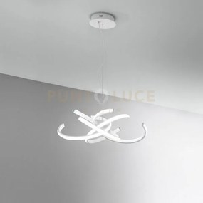 Cinzia s - lampadario a sospensione bianco 3000k 2300lm 46w dimmera...