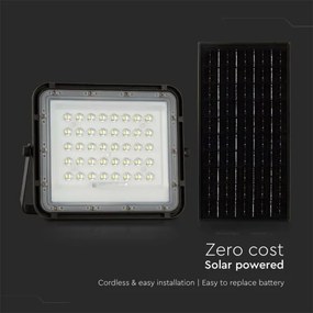 LED Proiettore solare da esterno LED/10W/3,2V IP65 4000K nero + +TC