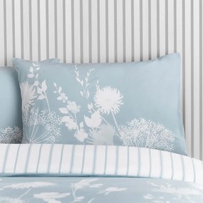 Biancheria da letto singola blu e bianca 135x200 cm Meadowsweet Floral - Catherine Lansfield