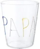 Bicchiere acqua papà in vetro borosilicato, da 380 ml