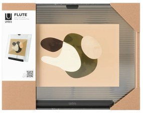 Cornice nera in vetro verticale con sostegno 16x20 cm Flute – Umbra