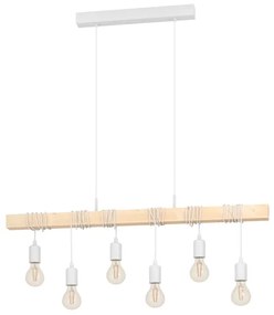 Eglo 43705 - Lampadario sospeso su cavi TOWNSHEND 6xE27/60W/230V
