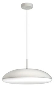 Lampadario Moderno Kazz bianco paralume bianco 6x E27 Ø50cm MANTRA