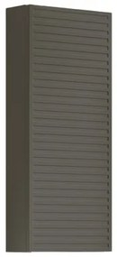 Pensile bagno Pixel laccato opaco grigio carbone, 1 anta apertura da sinistra P 17 x L 30 x H 80 cm