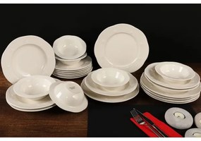 Set da tavola 24 pezzi, bianco/porcellana
