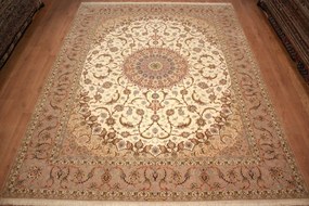 Isfahan Tappeto persiano 320 x 400 (Iran) Annodato A Mano
