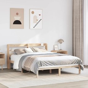 Letto Senza Materasso 160x200 Cm İn Legno Massello Di Pino /