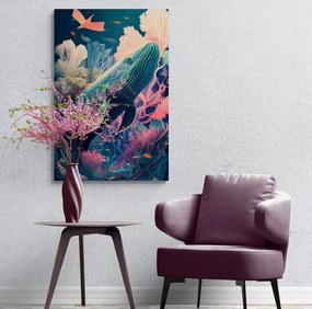 Quadro su tela – Balena surrealista