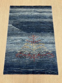 Loribaft Tappeto persiano 150 x 100 Blu (Iran) Annodato A Mano