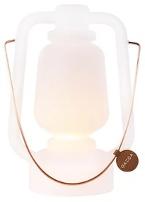 Lampada da tavolo ricaricabile 30 cm IP44 bianca - STORM Small