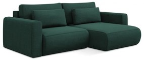 Divano angolare verde allungabile/con contenitore (con penisola a destra/con chaise lounge) Kapua – Makamii