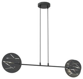 Lampadario a sospensione con filo XOTIC 2xE27/15W/230V nero