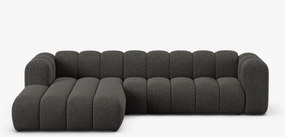 Divano angolare Lupine in tessuto chenille – L290 cm