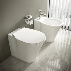 Coppia sanitari filomuro scarico a pavimento IDEAL STANDARD Connect Air WC: P 36 x L 55 x H 40 cm, bidet: P 54.5 x L 36 x H 39.5 cm