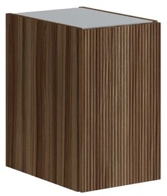 Armadietto bagno a terra Opera 1 anta P 45.5 x L 30 x H 50 cm frassino scuro