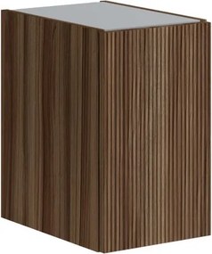 Estensione per mobile da bagno Opera 1 anta, cannettato frassino scuro L30 x H50 x P45.5 cm