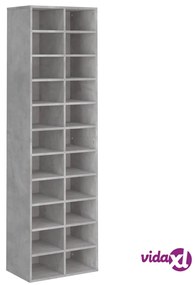 vidaXL Scarpiera Grigio Cemento 54x34x183 cm in Truciolato