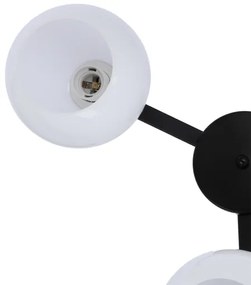 Lampadario a plafone CALDERA 3xE27/60W/230V nero