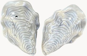 Set di 2 saliera e pepiera fatte a mano a forma di ostrica Napoli