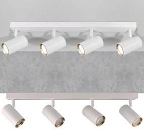 Faretto NICEA 4xGU10/10W/230V bianco