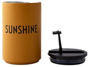 Tazza da viaggio Mustard , 350 ml Sunshine - Design Letters