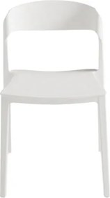 Sedia in polipropilene impilabile Bianco per interni ed esterni - GEMMA 2 sedie