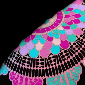 Set copripiumino e federa nero in cotone per letto singolo 140x200 cm Porte Bonheur – douceur d'intérieur