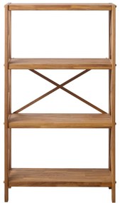 Scaffale effetto rovere colore naturale 70x124 cm X-Shelf - Unique Furniture