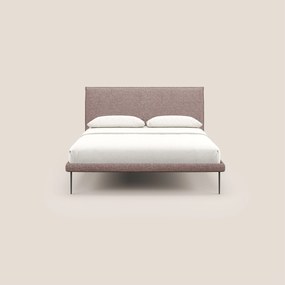 Theo letto imbottito moderno sfoderabile con piedi alti in metallo in tessuto impermeabile T10