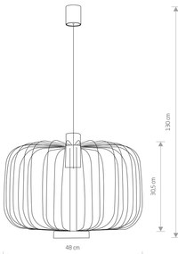 Lampada a sospensione Allan Nowodvorski Lighting, dimmerabile, Nero, Soggiorno / Sala da pranzo, Metallo, Lampada a sospensione