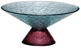 Fruttiera in vetro rosso e blu ø 15 cm Bonbon - Hübsch