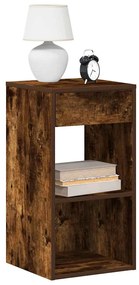 Comodini Con Cassetto 2 Pz Rovere Fumo 35x34x66,5 Cm /
