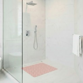 Tappeto bagno antiscivolo rosa 54x54 cm Maya