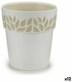 Vaso Autoirrigante Stefanplast Cloe Bianco Plastica 19 x 19 x 19 cm (12 Unità)