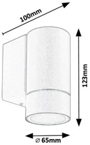 Rabalux 8118 - Applique da esterno PHOENIX 1xGU10/10W/230V IP54 grigio