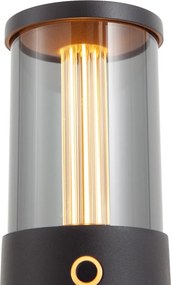 Lampada da tavolo da esterno nera ricaricabile con stazione di ricarica IP65 - Grill