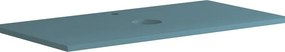Top per lavabo Niwa L 90 x H 1.8 x P 46 cm laccato opaco blu pacifico truciolare